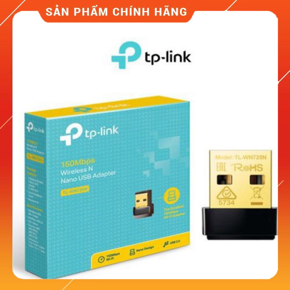 TP - Link TL- WN725N - USB Wifi Nano Chuẩn N Tốc Độ 150Mbps - hàng chính hãng, giá tốt nhất