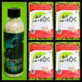 Combo 5 món gồm : 4 gói mộc đỏ + 1 chai tơ nhện chì lá shop