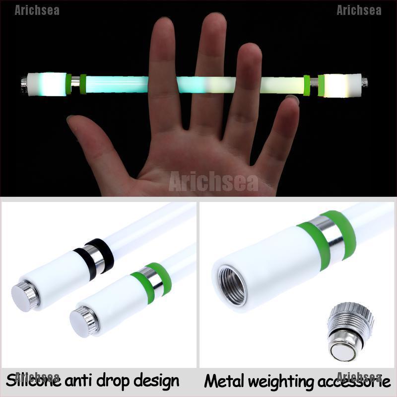 Arichsea 3 Pieces Spinning Pens LED Rotating Playing Pen Flash Glow Rolling Finger Rotati