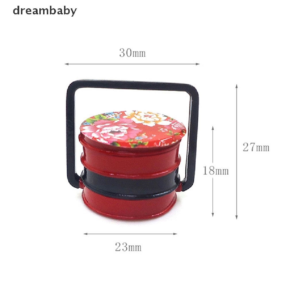 Giỏ Đựng Thức Ăn Mini Bằng Hợp Kim Tỉ Lệ 1: 12 Dùng Trang Trí Nhà Búp Bê
