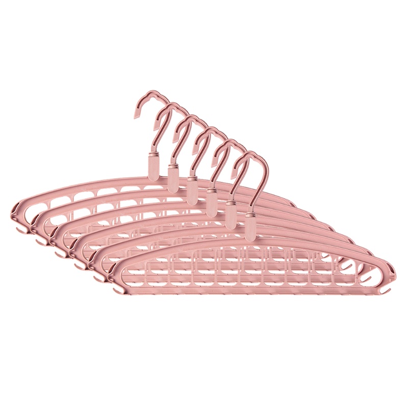 Set 6 Thanh treo móc quần áo Nhiều Ngăn Tiện Lợi