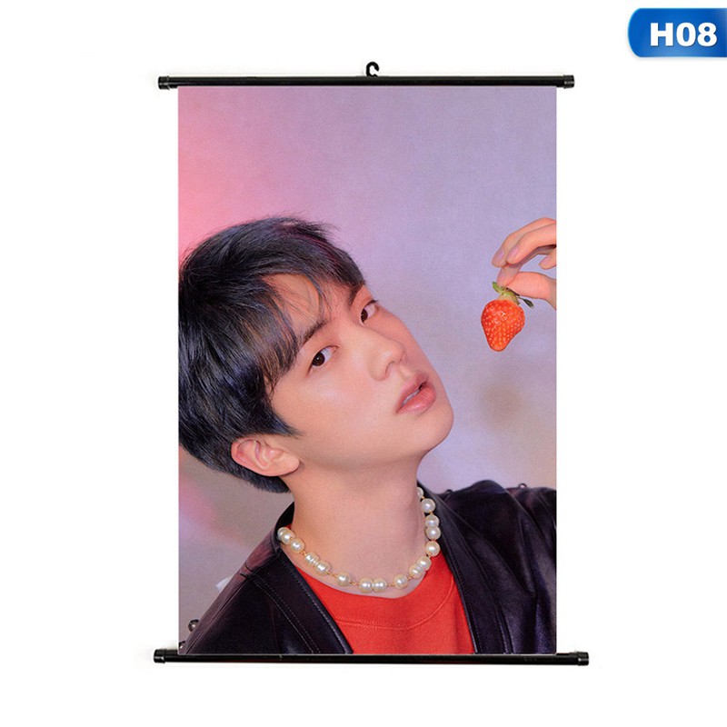 Poster treo tường hình thành viên nhóm nhạc BTS Jimin V Suga Jungkook