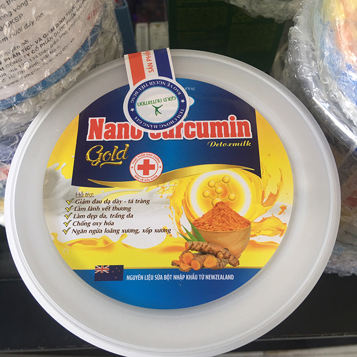 [Lon 900g]Sữa nghệ Nano Curcumin Gold Detoxmilk-Chính Hãng