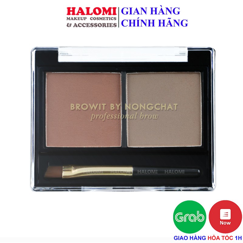 Bột Tán Mày Browit Nongchat Easy Drawing Brow Shadow 4g Free Brow Sticker HALOMI