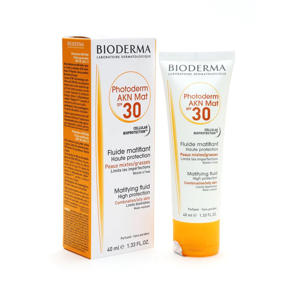 Bioderma Kem chống nắng dành cho da hỗn hợp, da dầu đến da mụn Bioderma Photoderm AKN Mat SPF30 40ml