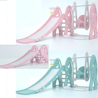 Bộ đồ chơi cầu trượt & xích đu cho bé tặng kèm bóng rổ từ 1-8 tuổi