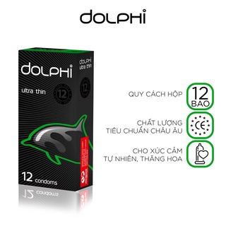 Bao cao su siêu mỏng tự nhiên dolphi ultra thin