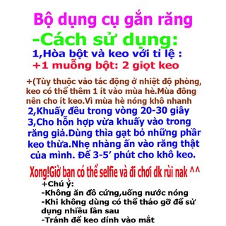 KEO GẮN RĂNG NANH GIẢ RĂNG KHỂNH
