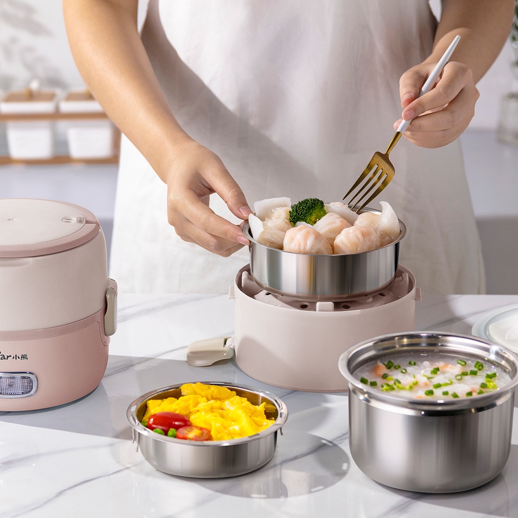 Hộp Cơm Điện Cầm Tay Đa Năng 2L Bear DFH-B20S6 | Hàng Chính Hãng | Bảo Hành 18 Tháng |  Mimax Store
