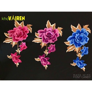 Vải ren thêu 3D cho áo dài dạ hội