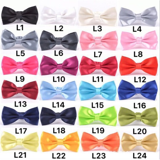 Nơ đeo cổ màu trơn kiểu dáng đơn giản thời trang cho nam giới