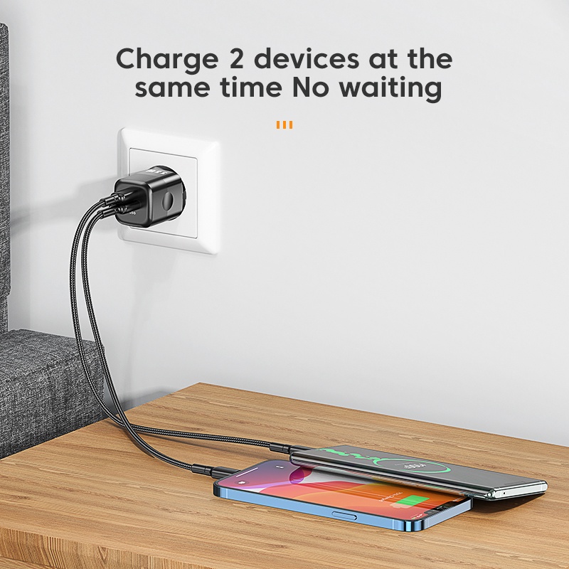 Củ Sạc KUULAA 4.0 3.0 33W PD 3.0 Sạc Nhanh Phích Cắm US EU Cho iPhone Xiaomi