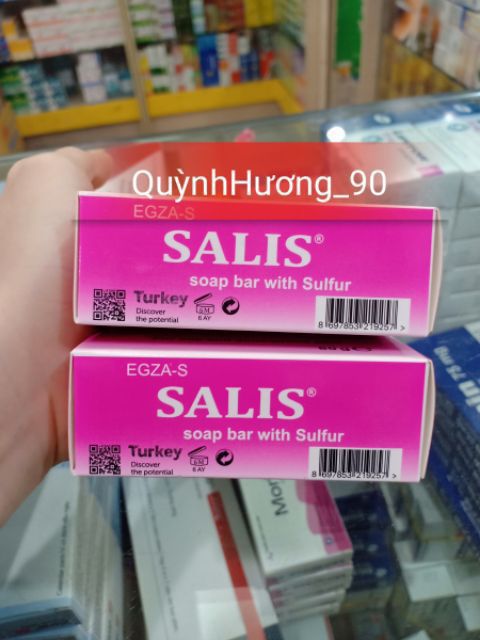 Bánh xà phòng SALIS soap bar giúp loại bỏ nhờn và bụi bẩn