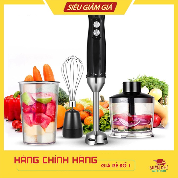 Máy xay sinh tố cầm tay cao cấp chính hãng SOKANY 4 in 1