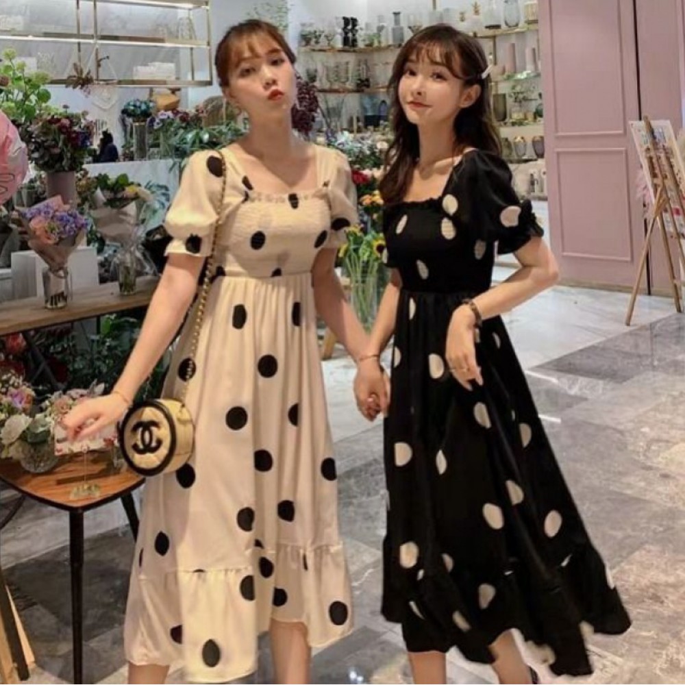 Đầm nữ voan chấm bi đi biển ,đi dạo cao cấp plus size nữ , phong cách ngọt ngào , nhẹ nhàng nữ tính ATILA SHOP. | BigBuy360 - bigbuy360.vn