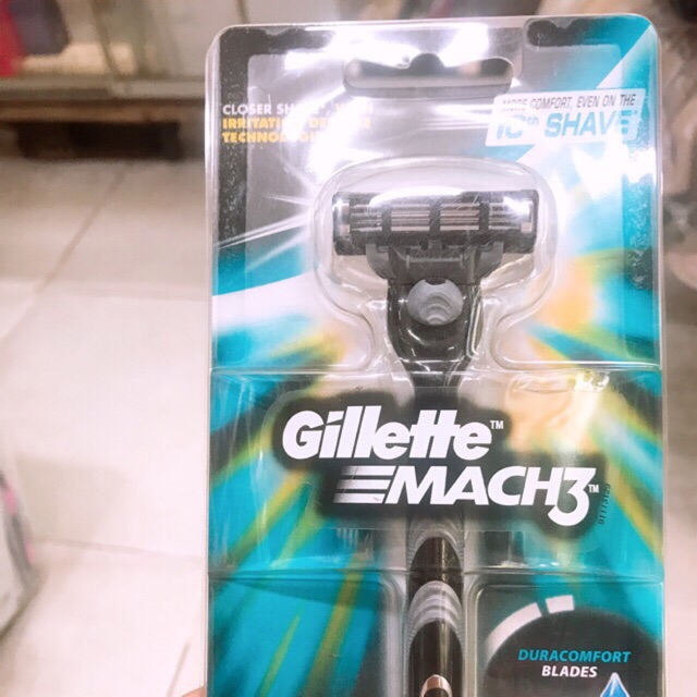 Dao Cạo Gillette Mach3 Turbo (3 Lưỡi + 1 Đầu Dao)