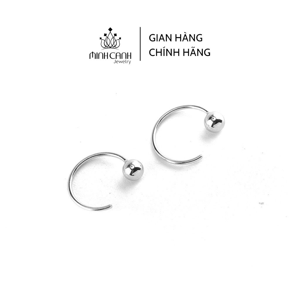 Bông Tai Bạc Nữ Bi Cong - Minh Canh Jewelry
