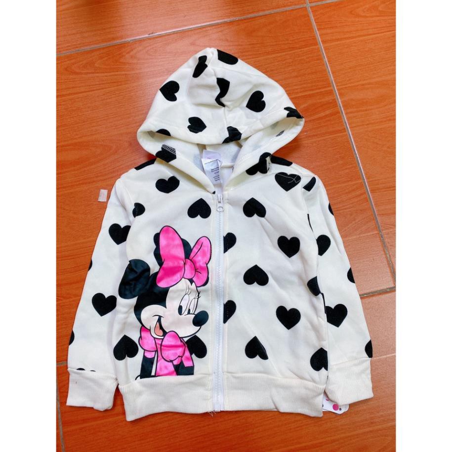 Áo khoác nỉ, áo nỉ cho bé gái disney hàng xuất khẩu
