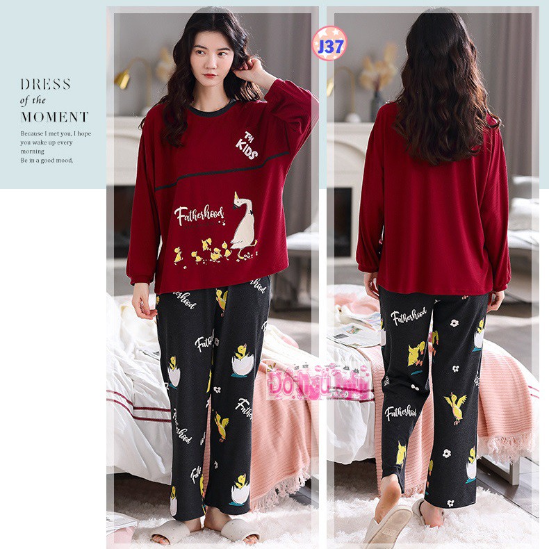 Bộ Pijama Dài Tay Mã J6 (cotton Mềm Mịn) | BigBuy360 - bigbuy360.vn