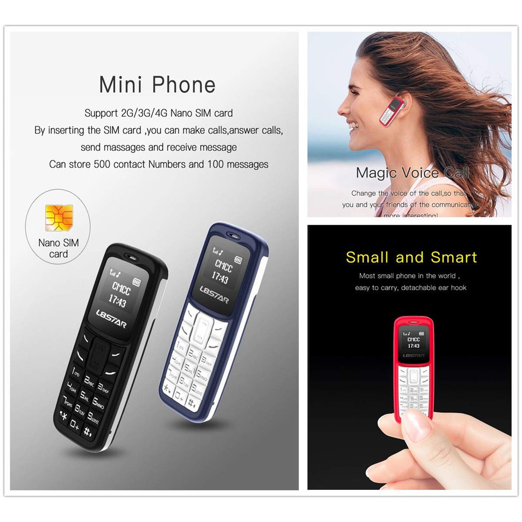 [ELPS06 hoàn 40k xu] [HÀNG MỚI] [HOT] Điện thoại mini siêu nhỏ BM30 ( phiên bản 110i nhí ) hàng chuẩn