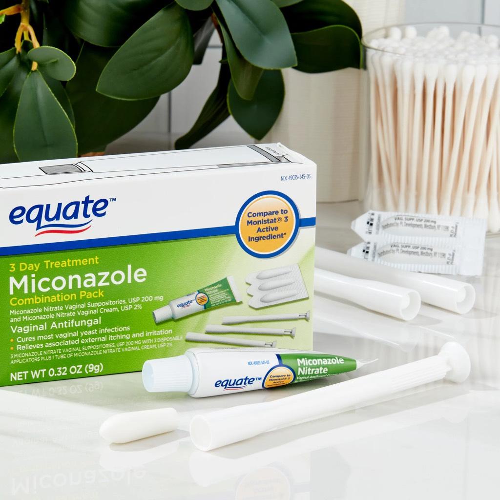 Bộ sản phẩm phụ khoa Equate Miconazole 3-Day Vaginal Cream Treatment