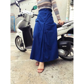 Váy chống nắng cao cấp | Màu xanh cúc hông