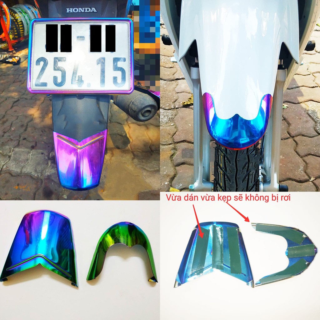 Bọc Mõm Đuôi Titan Wave A 2006 - 2022, RSX ... Bảo Vệ Dè Trước Sau