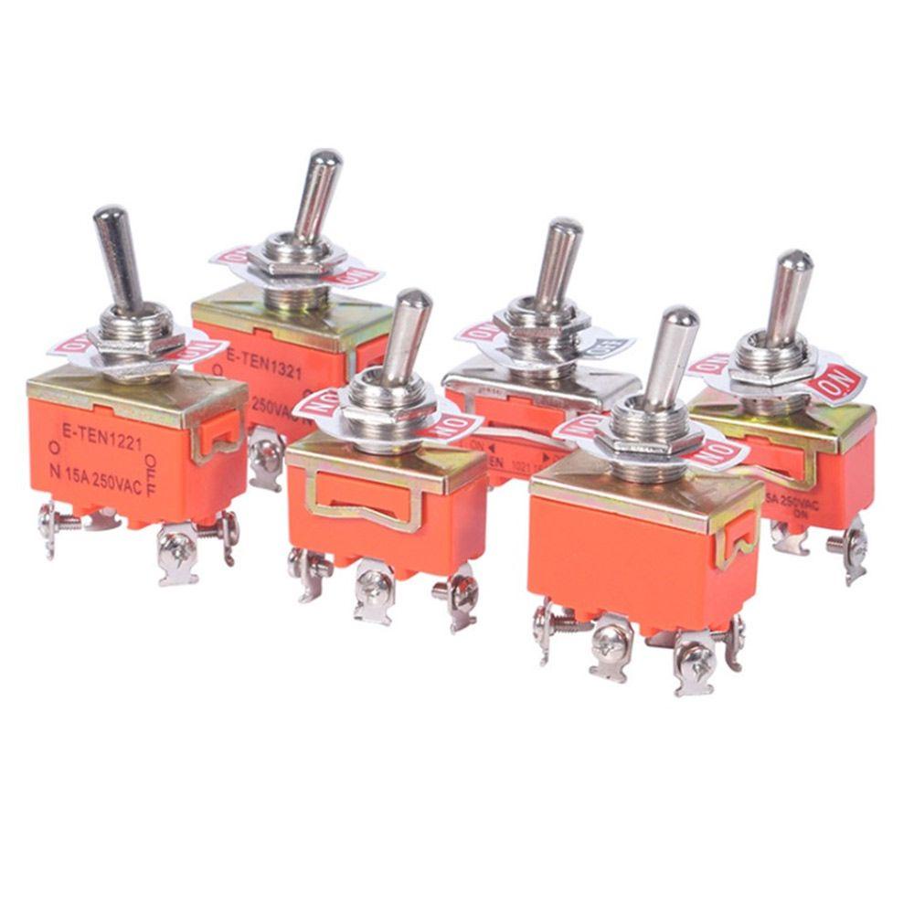 Set 10 Công Tắc Kim Loại 6 Chấu E-TEN1321 / 1322