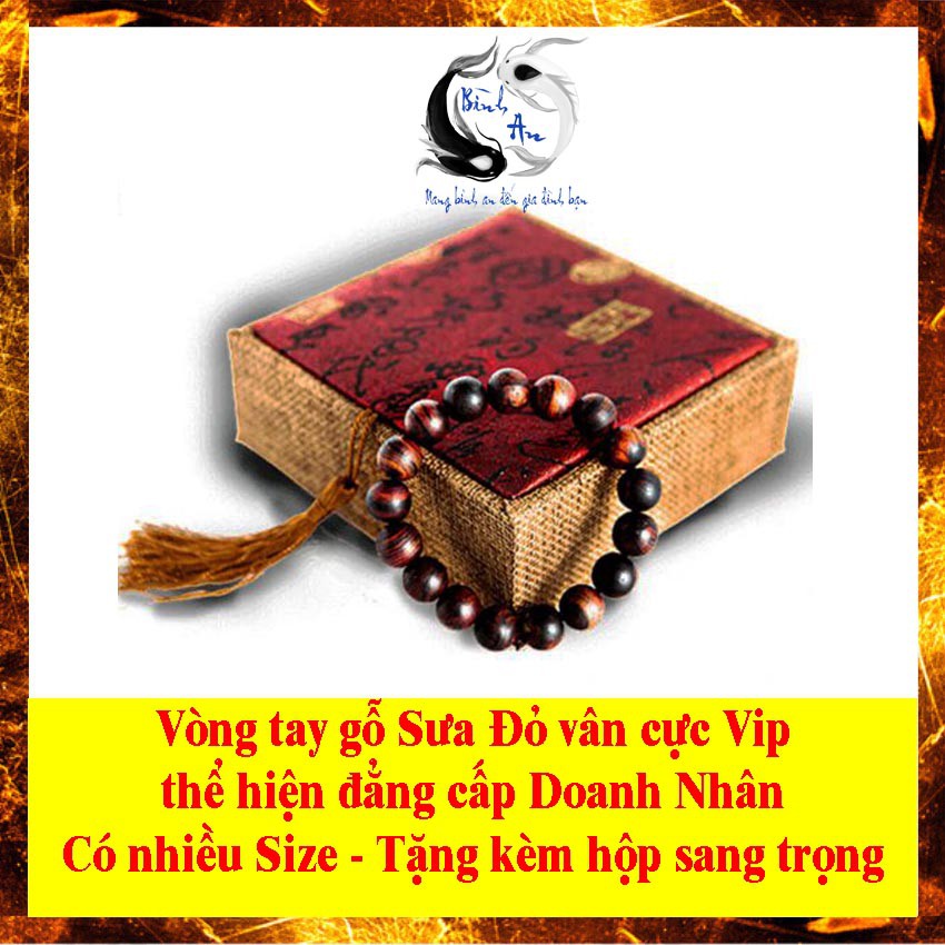 Vòng hạt đeo tay gỗ Sưa Đỏ giúp gia tăng tài lộc, công danh - Đẳng cấp Doanh Nhân Việt