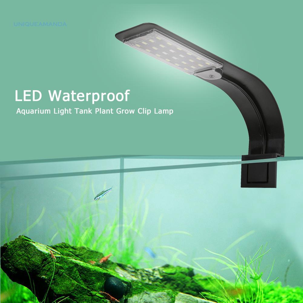 Super Slim 10W LED Waterproof Aquarium Light Fish Tank Plant Grow Clip Lamp Lighting