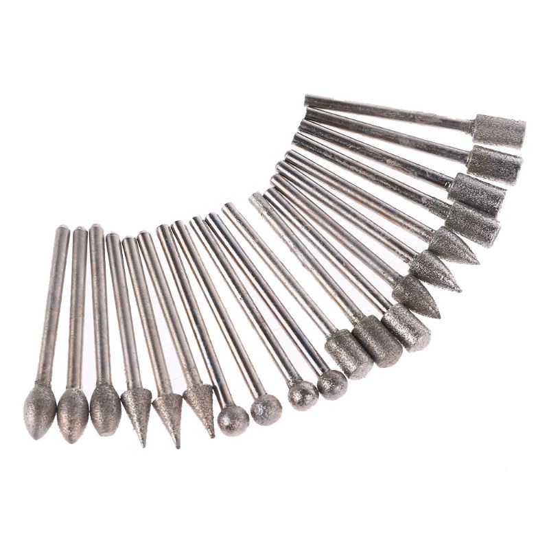Set 20 Đầu Mài Kim Cương 6x3mm Bits