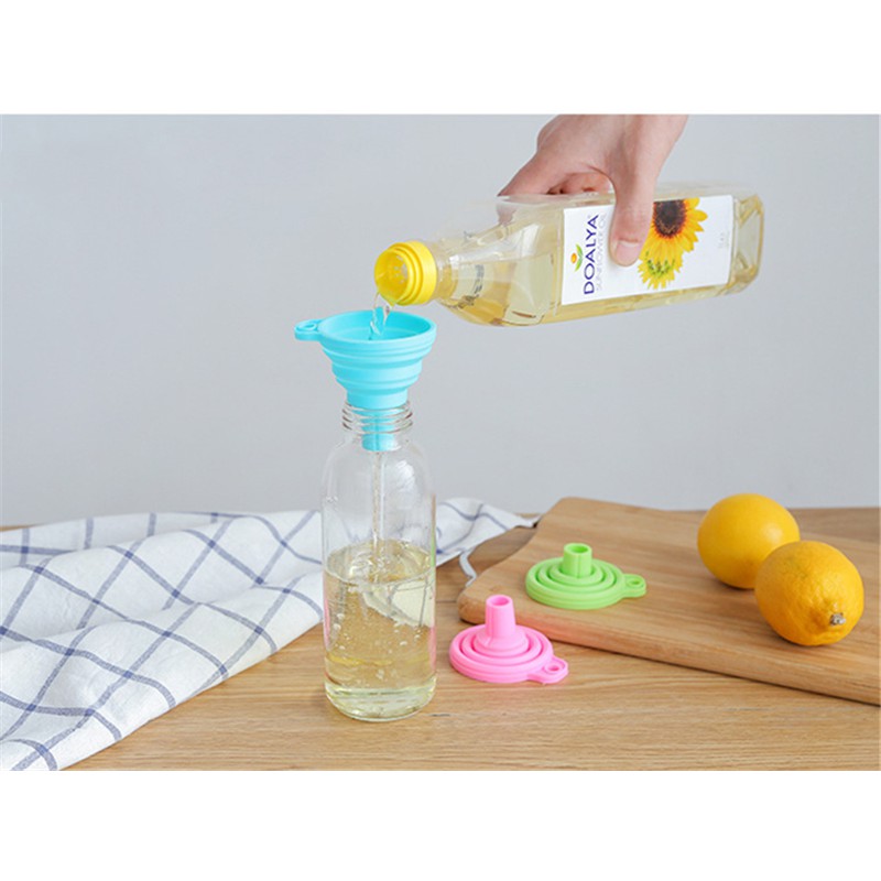 Phễu Silicone Mini Có Thể Gấp Gọn Tiện Dụng Dùng Trong Nhà Bếp