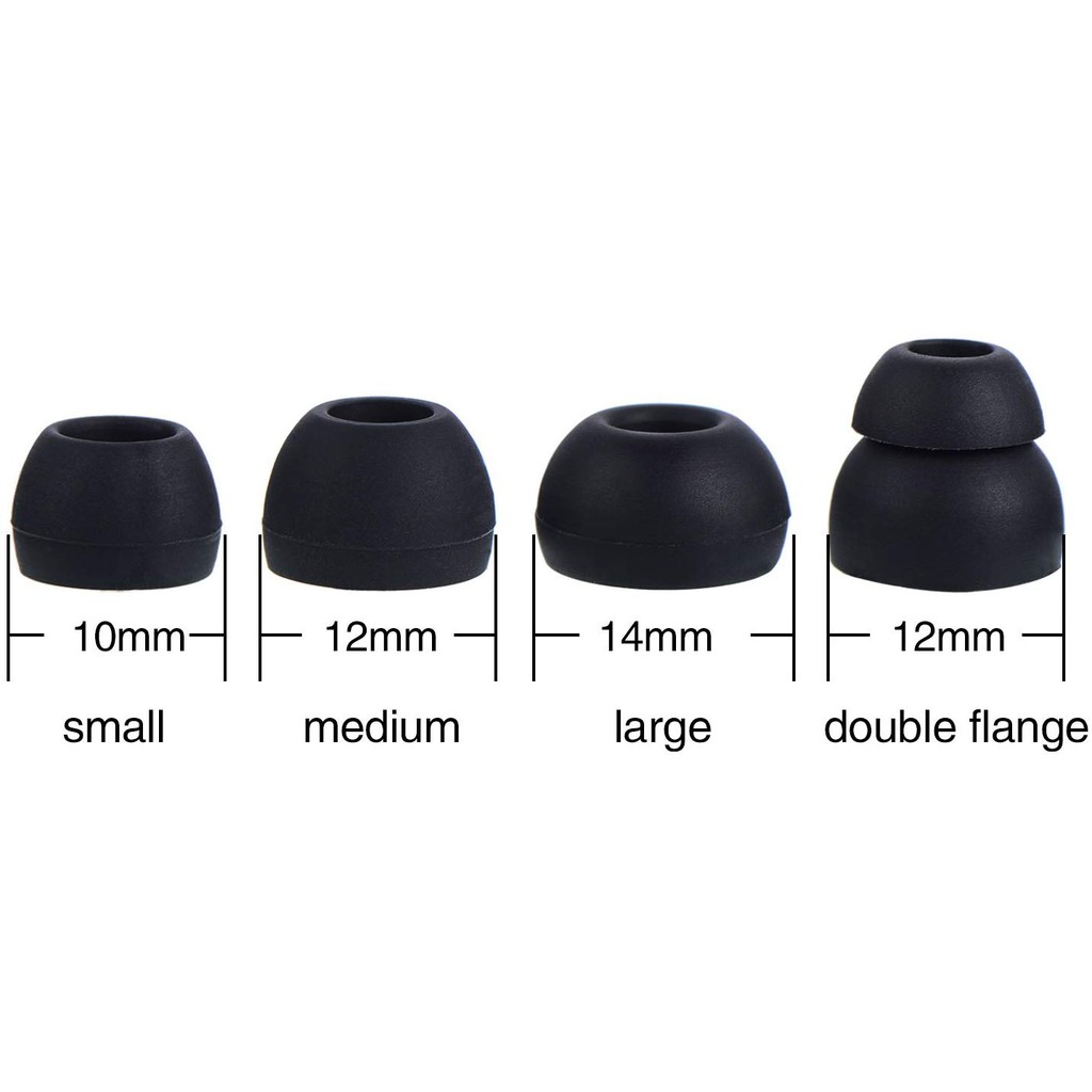 Bộ 8 cặp đệm tai nghe nhét tai bằng silicon thay thế dành cho skullcandy