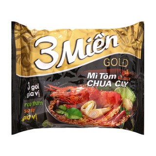 Mì 3 Miền Gold Tôm Chua Cay Đặc Biệt Gói 75G