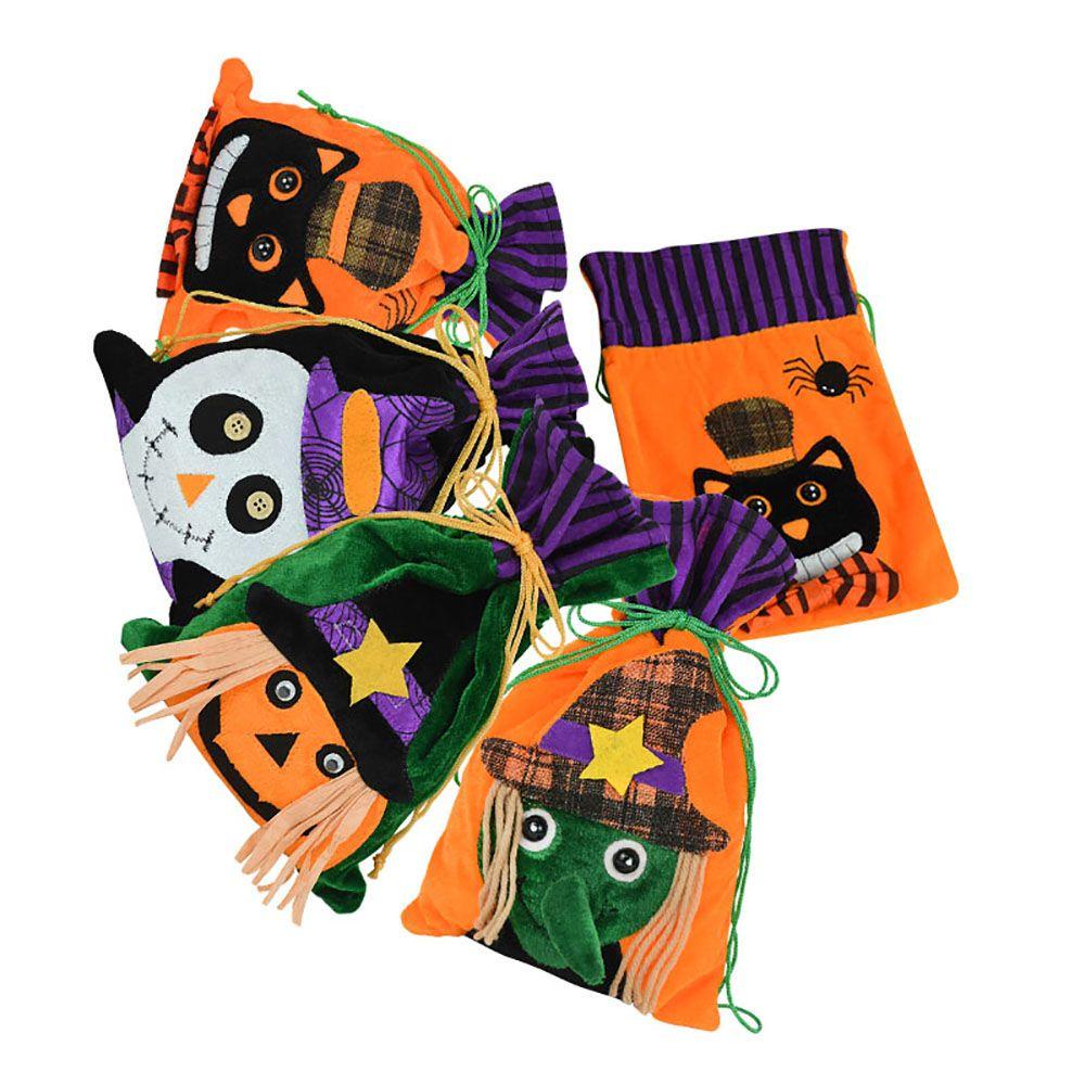 WTTLE Set 2 Túi Nhung Đựng Kẹo Halloween