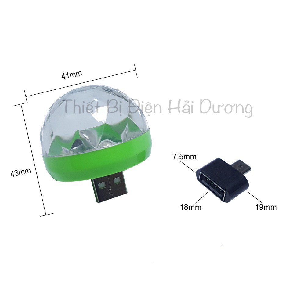 Đèn Led Vũ Trường USB Cảm Ứng Theo Nhạc