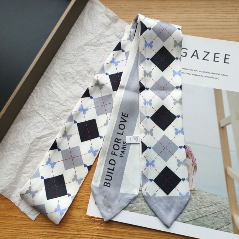 Oneri Khăn Choàng Cổ Dài Kẻ Sọc Vuông