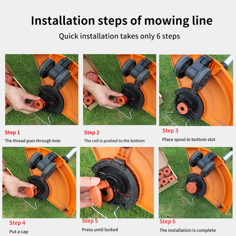 Bộ 2 Lõi Cắt Cỏ Bền Bỉ Tương Thích Worx WA0010