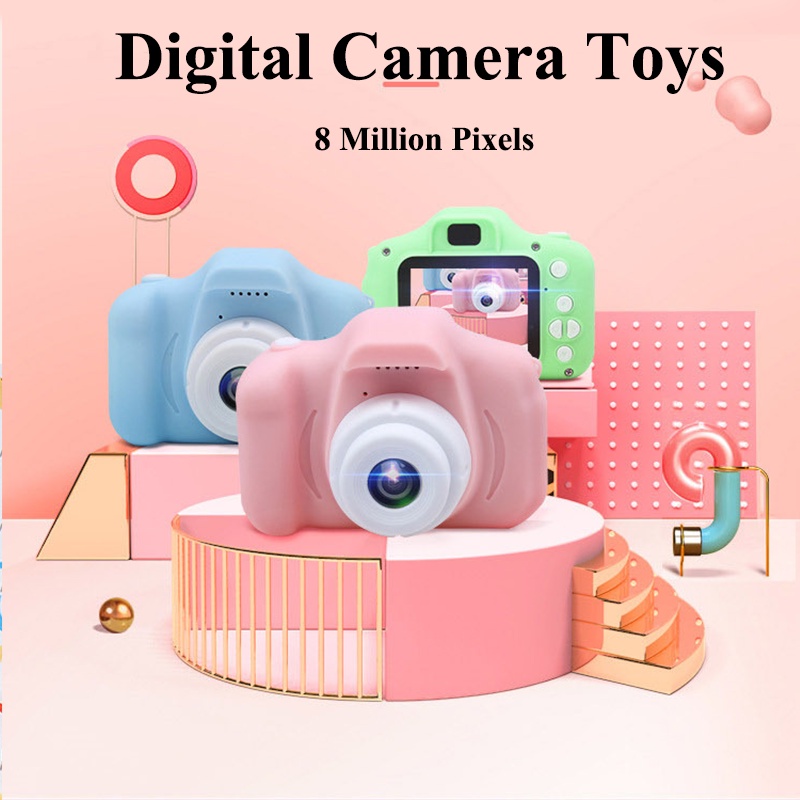 Máy Ảnh Kỹ Thuật Số 8 Million Pixels Thẻ SD Giáo Dục Nhỏ Gọn Cho Trẻ Em