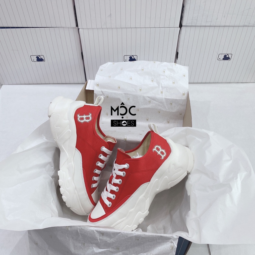 [CHÍNH HÃNG] Giày thể thao Sneaker MLB Chunky cố Thấp New York Yankees màu Đỏ