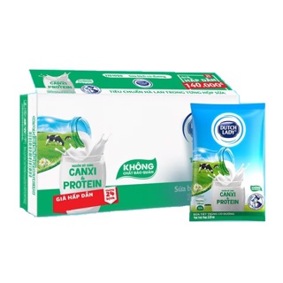Thùng sữa tươi tiệt trùng Dutch Lady bịch giấy có đường 24x220ml
