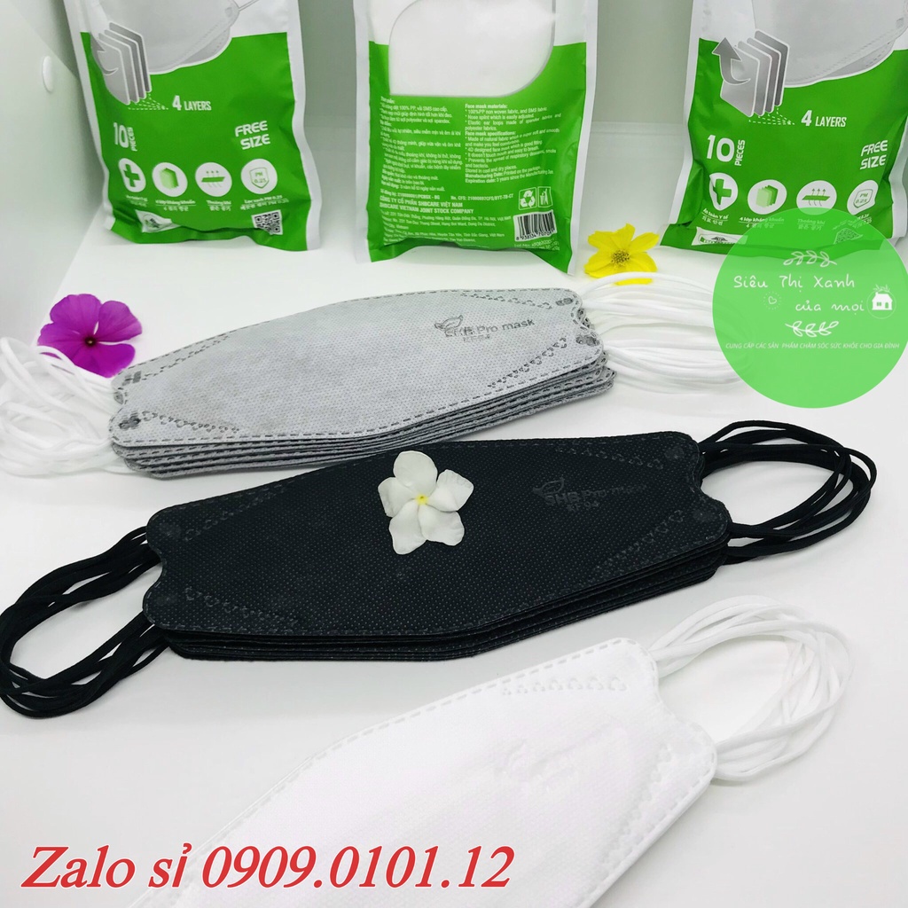 Khẩu trang kf94 SHB pro mask chính hãng, 4d mask 4 lớp kháng khuẩn thùng 300 cái