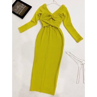 Đầm Body Xoắn Eo Ngực