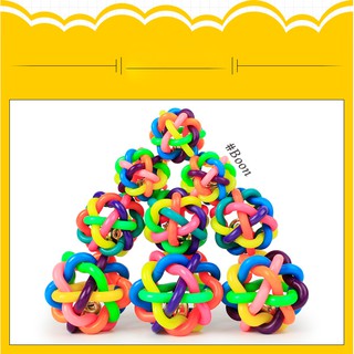 Đồ Chơi Bóng 7 Màu Có Lục Lạc Cho Chó Mèo