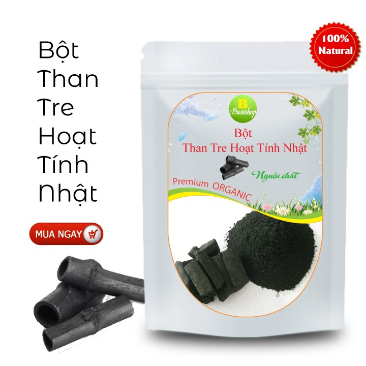 Bột than tre hoạt tính Nhật Bản 100g