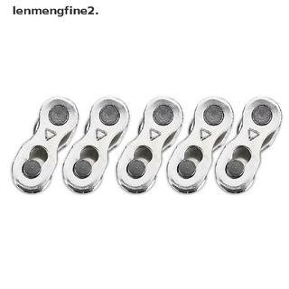 {FCC} 2Pcs Portable Bicycle Chain Master Link Joint Connector 6/8/10 Speed Quick Clip {lenmengfine2.}