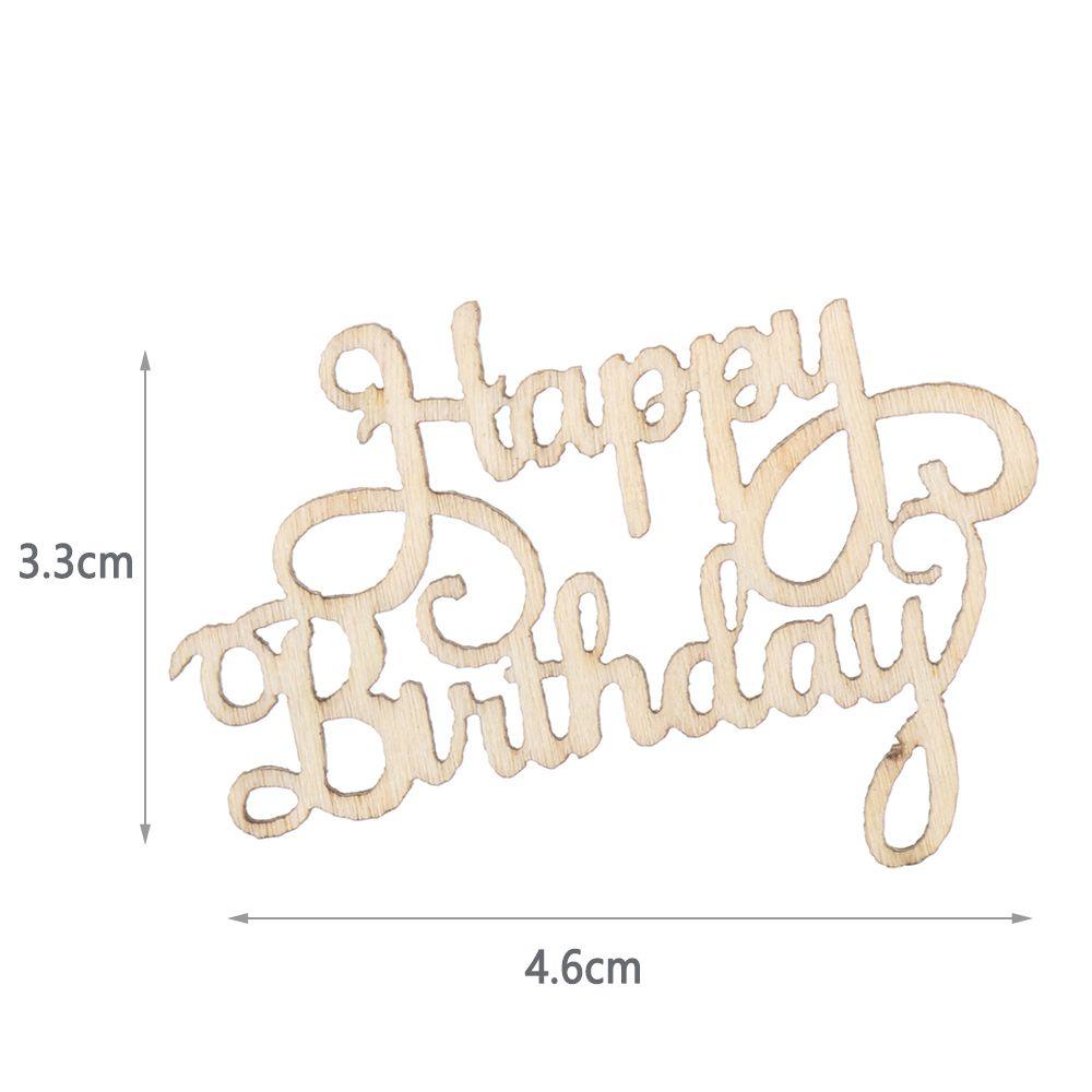 Bộ 15 Miếng Gỗ Khắc Chữ Thủ Công Màu Sắc Tự Nhiên Treo Trang Trí