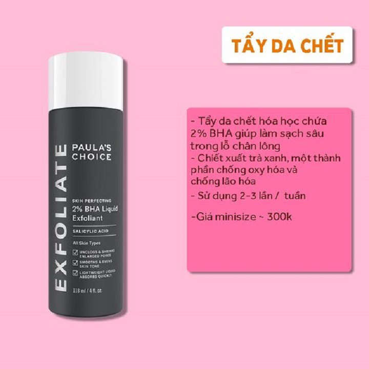 Tẩy Da Chết Hóa Học Paula's Choice Skin Perfecting 2% BHA Liquid Exfoliant 30ml