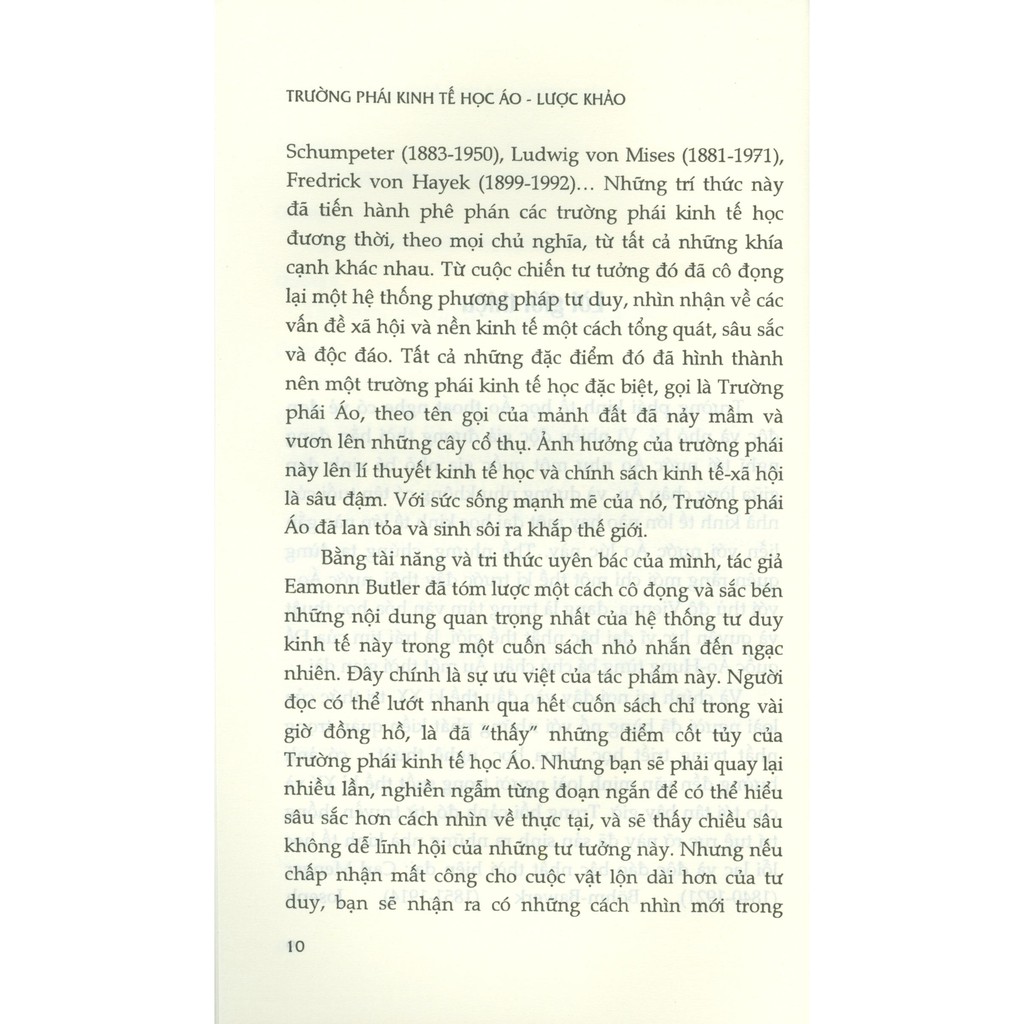 Sách - Trường Phái Kinh Tế Học Áo - Lược Khảo | BigBuy360 - bigbuy360.vn