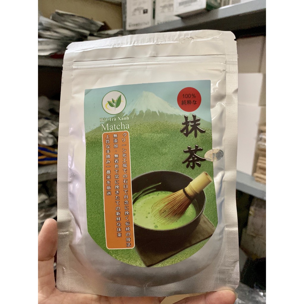 Bột Trà Xanh Matcha Nhật Bản Nguyên Chất 100% Gói 100g